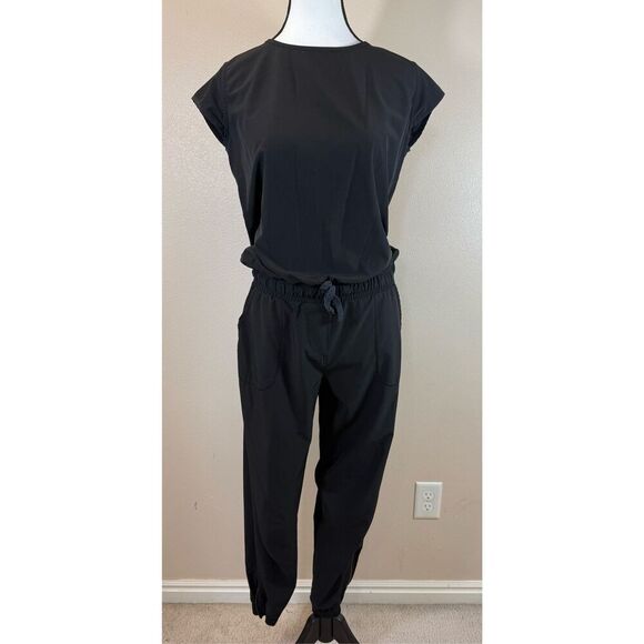 NWOT Albion Cap Sleeve Black Jumpsuit Romper Women's Small - Picture 4 of 16